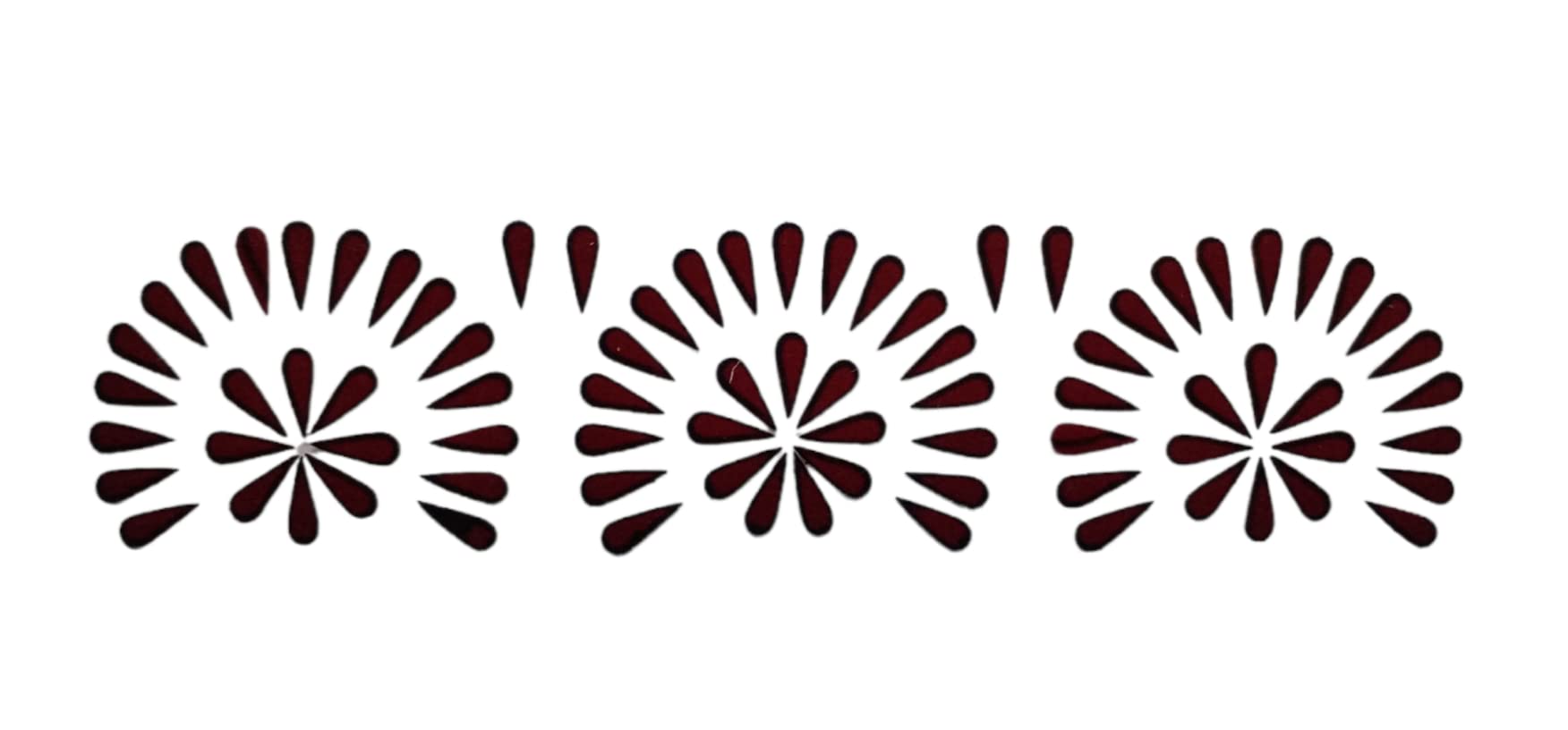 || ESPL || Small Velvet Maroon Tilak Bindi For Women and Girls Pack of 5 x 75 no's = 365 no's