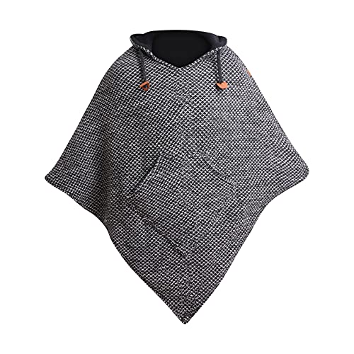 Virblatt - poncho uomo| lana & caldo pile | poncho...