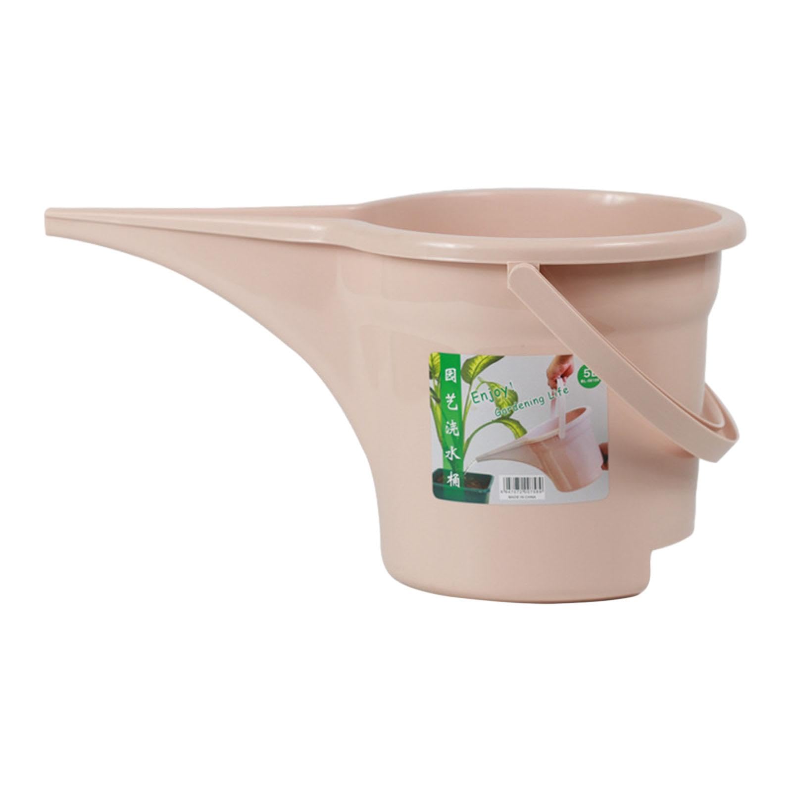 Ioensy 5L Watering Can Gardening Tool Planting Equipment Water Bucket Sprinkling Kettle Garden Watering Pot for Houseplants Farm, Pink
