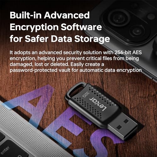 Image of Lexar Pen Drive 32GB JumpDrive V400 USB 3.2 Gen 1 Flash Drive, up to 100MB /s Read