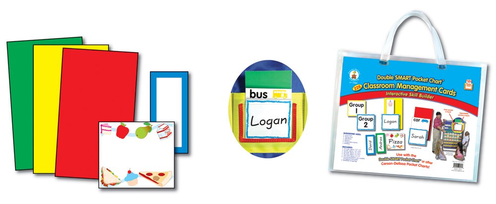 Double Smart Pocket Chart Classroom Management Cards