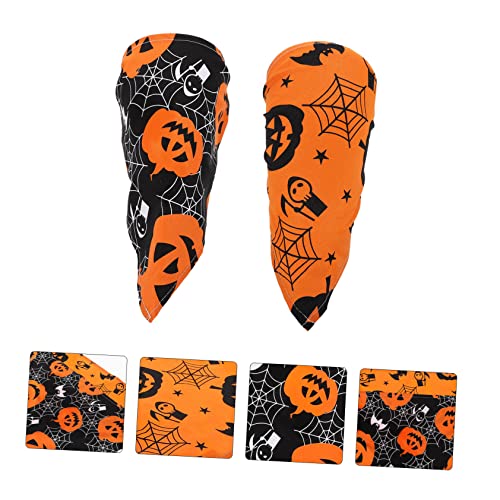 NOLITOY 2 Pçs Babadores Blush Gravata Roupa Preta Cachecol De Cabeça Preta Bandanas De Cachorro De H