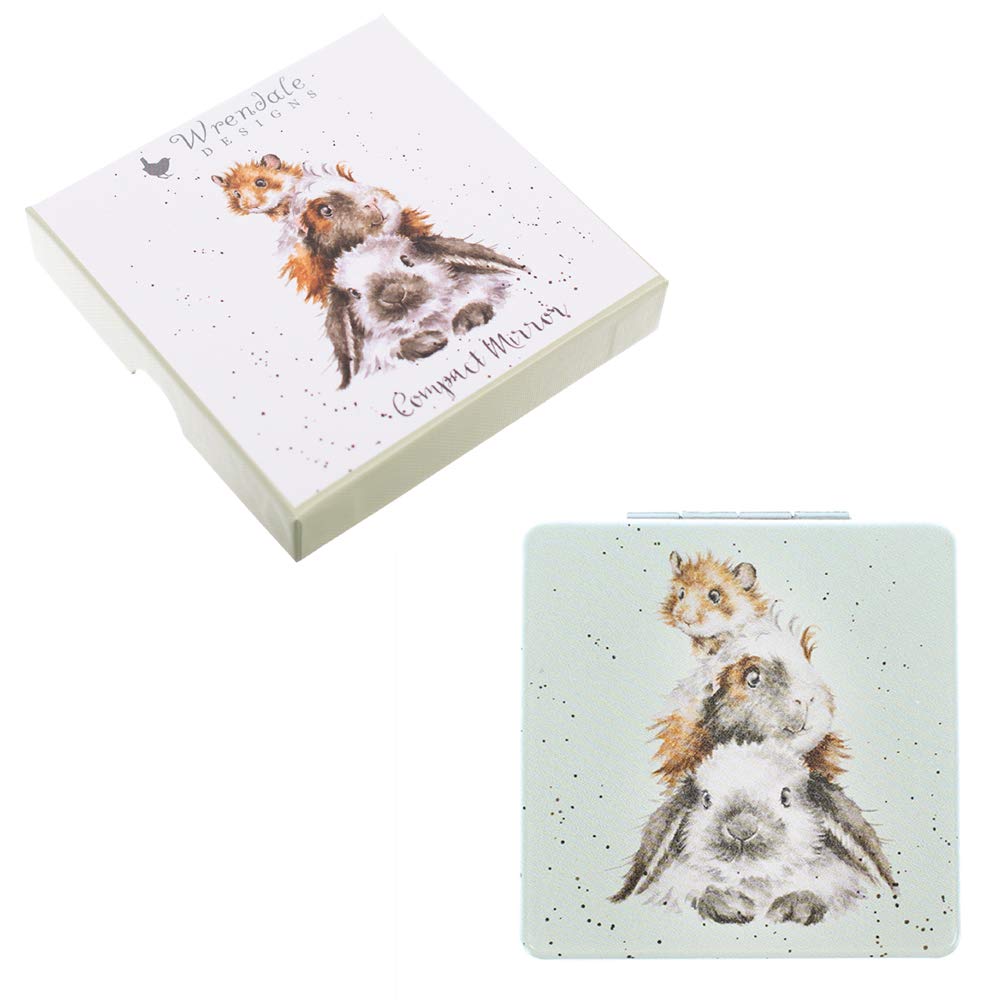 Wrendale Designs - 'Piggy In The Middle' Compact Mirror