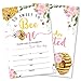 So Sweet To Bee One Party Bee-Day 1st Birthday Invitation, 25 Invitations and Envelopes, Birthday party Invitations, Birthday Party Supplies.(042-1)