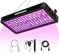 2024 Upgraded BW2000 LED Grow Lights Double Chips Full Spectrum with 10ft Cable for Greenhouse and Indoor Plant Veg and Flower Growing [Black]