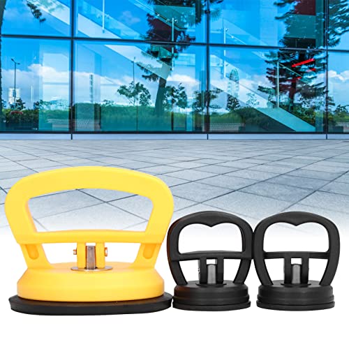 3pcs Heavy Duty Suction Cup,Vacuum Suction Cup to Lift Large Glass Tile Marble Industrial Vacuum Suction Lifter with Handle