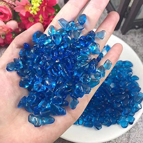 MRWiZMS Pietra Smagnetizzata di Cristallo Naturale Pietrisco, Vaso di Fiori Succulento Acquario Pietra Ciottoli Pietra Grezza, Decorazione Paesaggistica Acquario Produzione Fai da Te (200,Blue) - Image 5