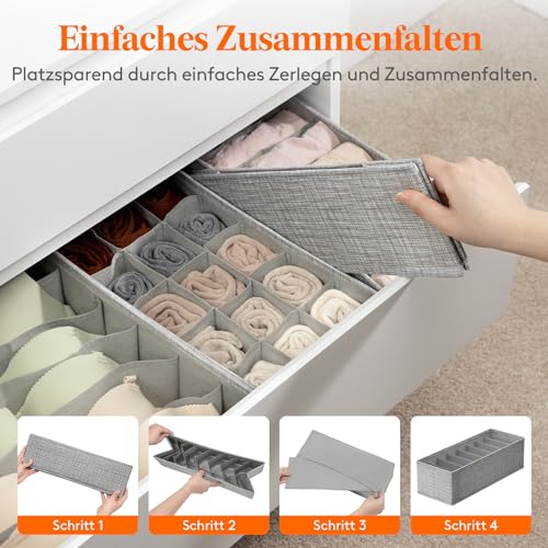 Lifewit 12er Set Hemnes Doppelorganizer für Kommode mit Stabiler Boden, Wickelkommode Organizer, Kleiderschrank Organizer, Schubladen Ordnungssystem für Wickelbedarf Kinderkleidung Tshirts Unterwäsche