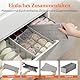 Lifewit 8er Set HEMNES Doppelorganizer für Kommode, Wickeltisch, Kleiderschrank Organizer, Schubladen, Ordnungssystem für Wickelutensilien, Kinderkleidung, Socken, BH, Unterwäsche