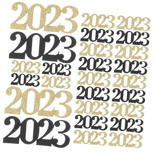 TOPPERFUN Decoraciones de Fiesta de Año de Confeti Brillantes y Elegantes para Fiestas y Celebraciones para Adornar Mesas y Tarjetas