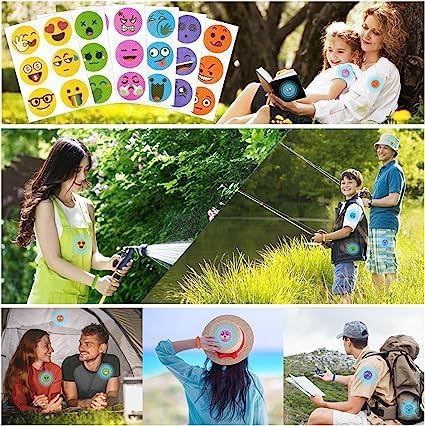 Ncry Mosquito Patches, Mosquito Sticker for Kids Adults, Natural Citronella Patches, Bug Insect Repellent Patches for Kids & Adults, Natural Plant Extraction. (Emoji, 36) 1