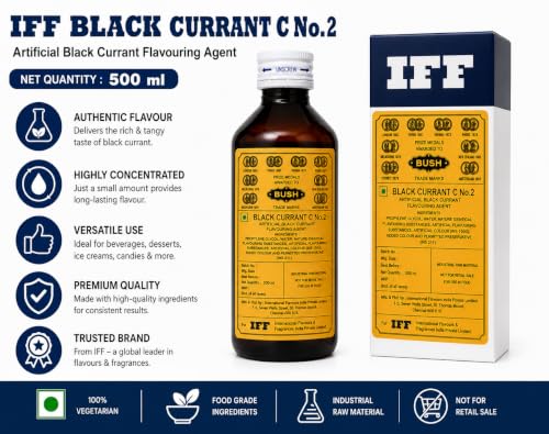 Image of IFF, Bush Black Currant c 36, Aritifical Flavouring Agent - 500 Ml