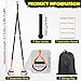 TOBWOLF Adjustable Home Suspension Straps Training Kit, All in One Compact Resistance Trainer Straps & Door Anchors, Suitable for Home Gyms, Travel, Core Training & Full-Body Fitness