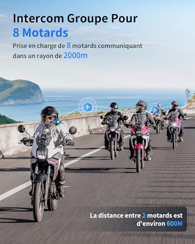 FODSPORTS M1S PRO Interfono Moto Bluetooth