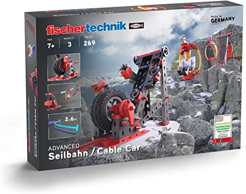 Fischertechnik 564068 Advanced Seilbahn – Bausatz für Kinder ab 7...
