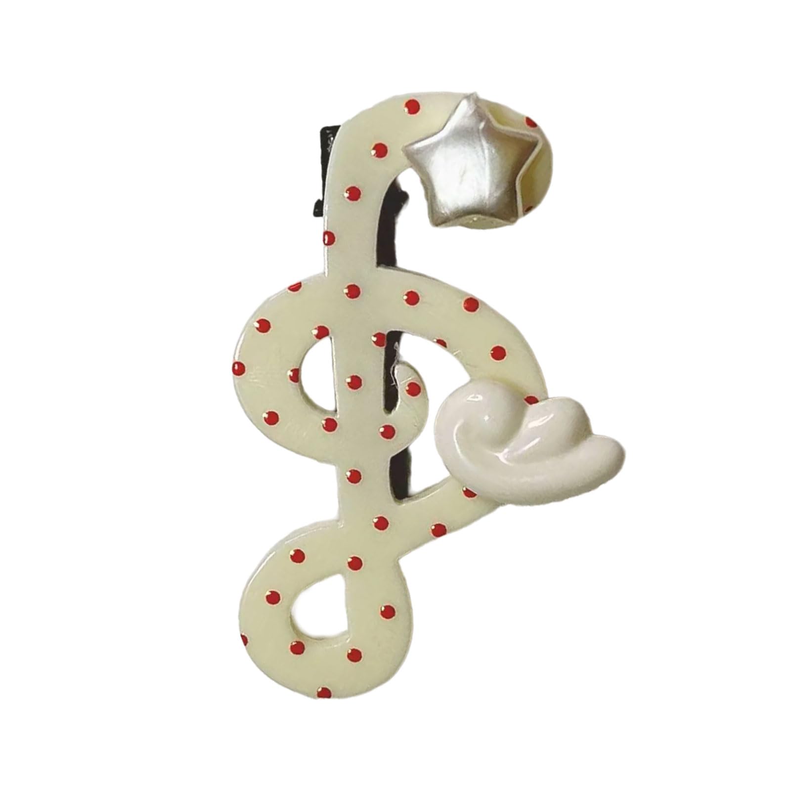 MICFENY Sparkling Music Note Hair Clip for Women Teens Acrylic HairPin Side Barrette Hair Accessories For Daily Use