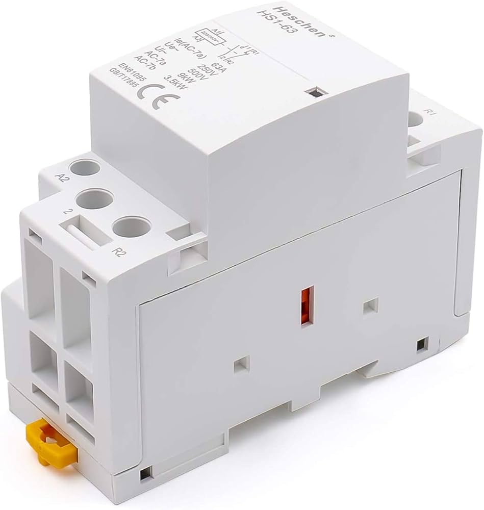 Household AC Contactor HS1-63 Ie 63A 4 Pole 2NO 2NC Open 220V