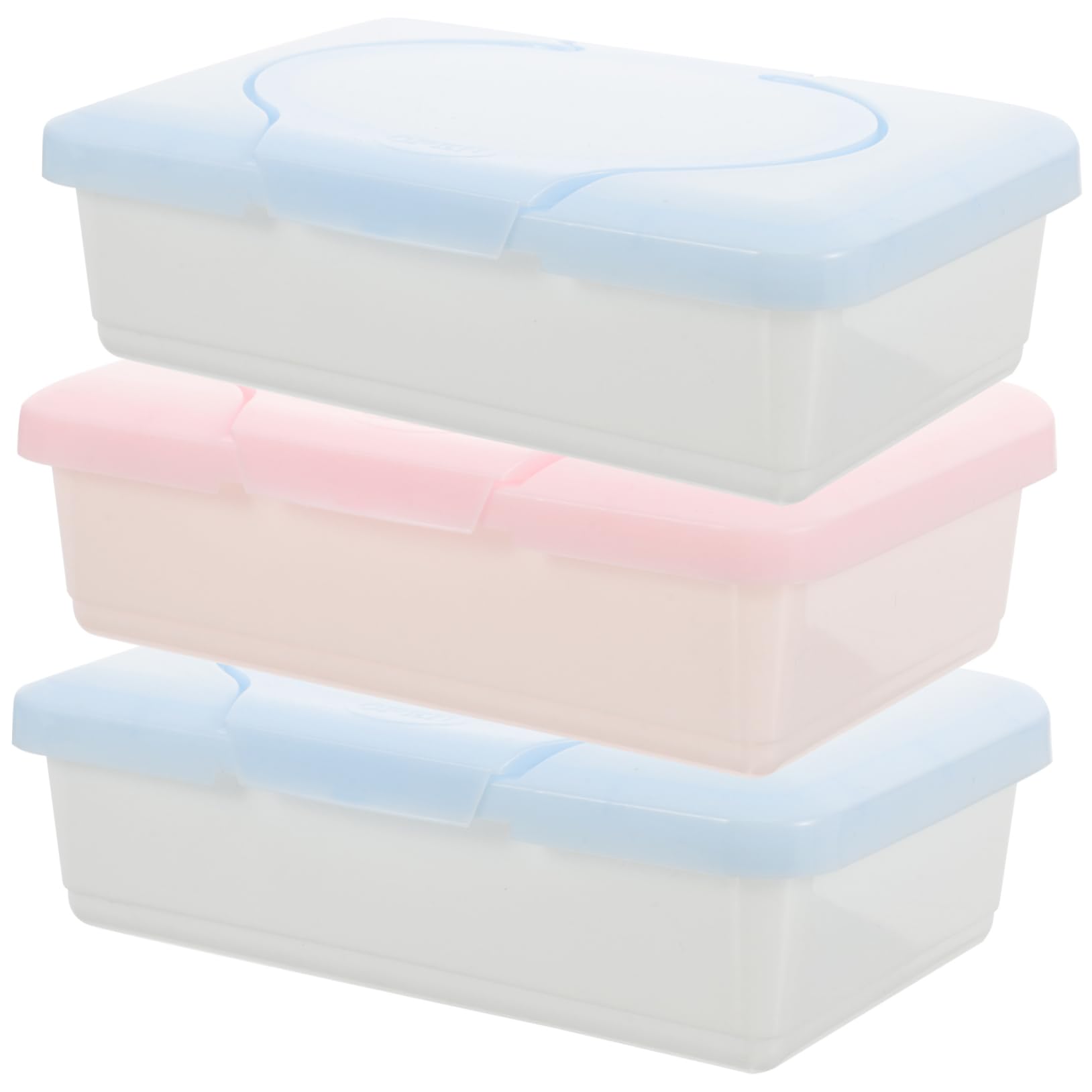 Ciieeo 3pcs Mini Wipes Box Low Box Plastic Box Pp Box 3pcs Travel Wipes Boxes of Tissue Wipe Dispenser Wipe Holder for Bathroom Wipe Holders