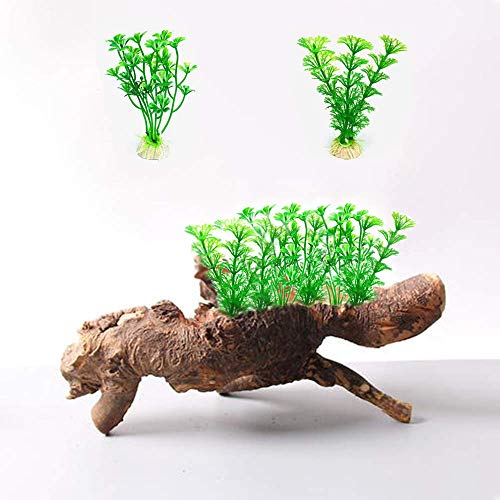 SITAKE 30 Pcs Artificial Aquatic Plants, Plastic Plants for Small Aquarium , Artificial Fish Tank Decoration for Household and Office