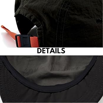 5 Panel Hat, Short Brim Quick Drying Baseball Cap with Embroidery