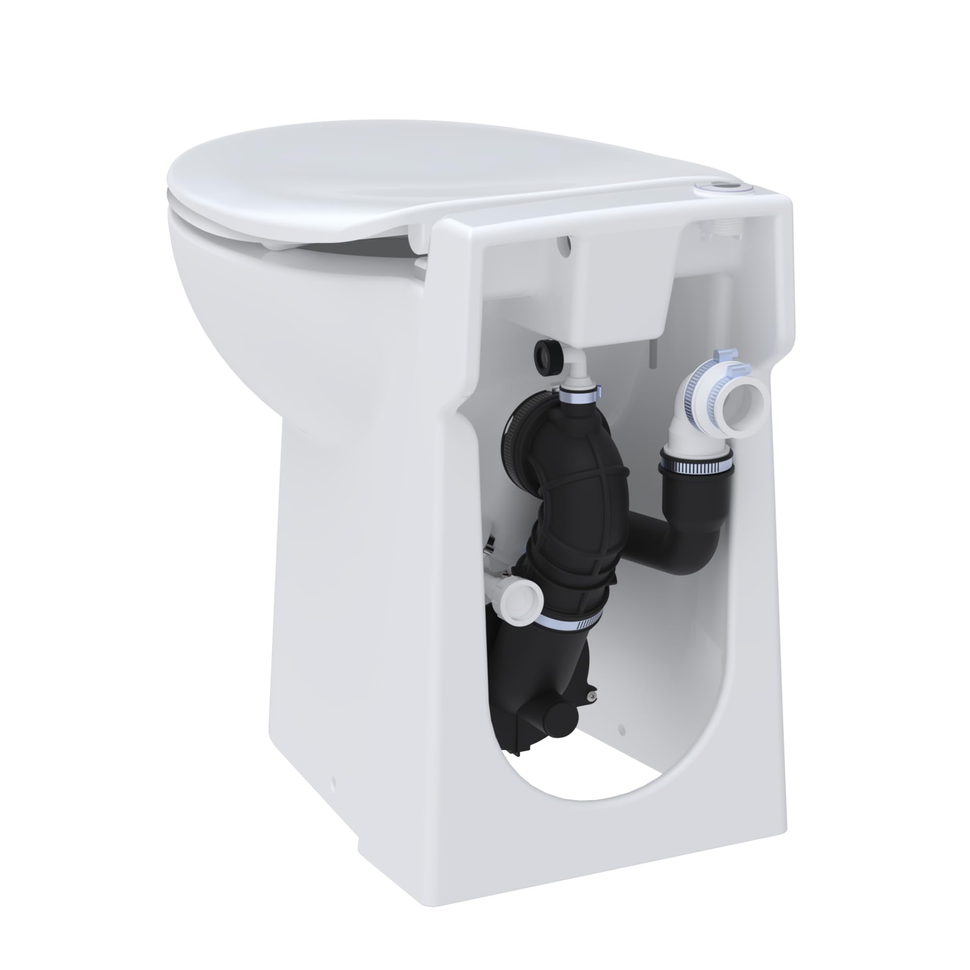 SFA SANICOMPACT 54 WC in ceramica, con macinacaffé integrato, con sifone