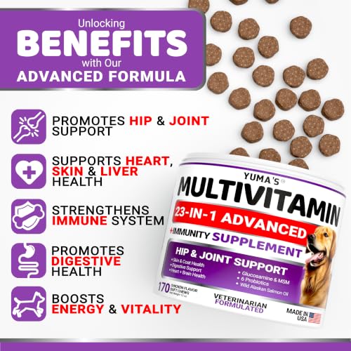 Dog Vitamins and Supplements - 170 Chews - Dog Multivitamin Chewable - Image 2