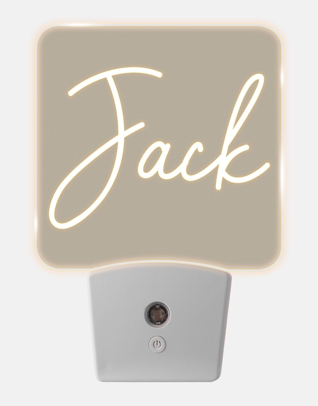 Personalized Night Lights Plug into Wall for Kids Bedroom with Auto On/Off Sensor Soft White LED Nightlight for Baby Nursery Decor Customized Gifts