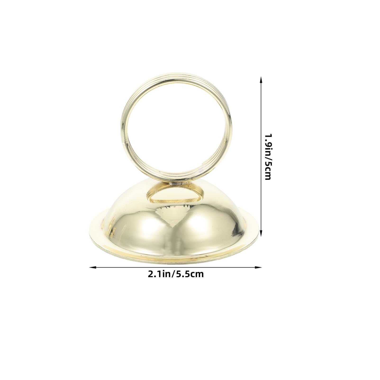 ABOOFAN 6pcs Metal Table Number Holders Elegant Card Clips for Weddings Parties and Office Use Stand Base for Photos Menus and Place Cards