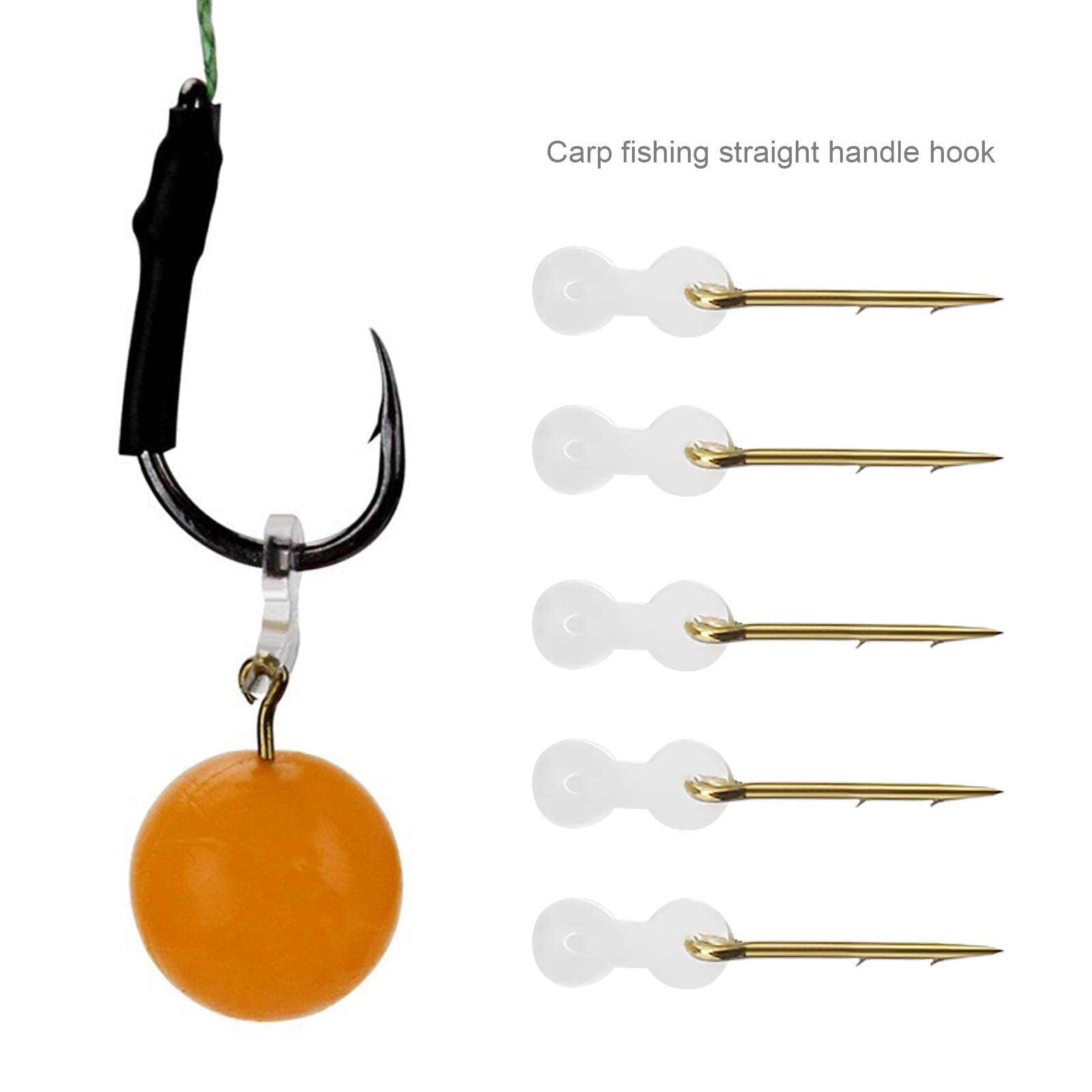 OTOTEC 24PCS Carp Bait Spike with Barbs and Silicone Corn Ronnie Hair Rig Carp Feeder Tackle for Worm Corn Baits Carp Fishing Tool Accessories 10mm - Image 3
