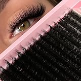 D Curl Eyelash Lash Clusters Lashes Extensions 280 Pcs Volume Wispy Individual Eye Lash Cluster 100P DIY Home Makeup Thin Band Clusters Lashes Extension Kit (9-20MM)