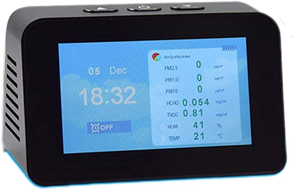 Amazon.co.jp: 室内空気品質モニター検出器センサーVOC粒子状物質PM2.5