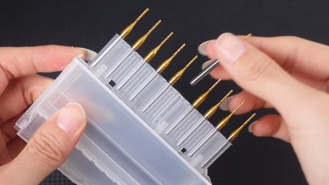 Image of MorningRo 20 Pcs 1 /8'' Shank 1mm End Mill Bits Titanium Coat Carbide End Mill Engraving Milling Cutter CNC Router Bits for PCB Machine