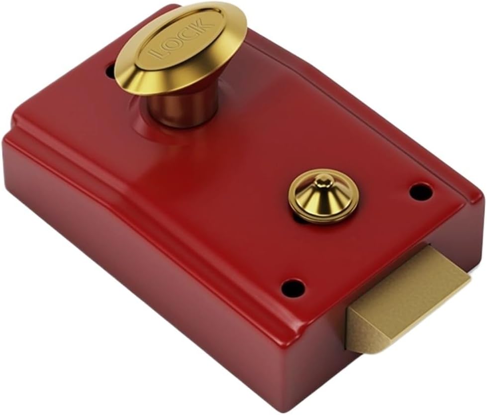 Iron Copper Core Room Door Locks External Decoration Indoor Wooden Doors 1Pcsa