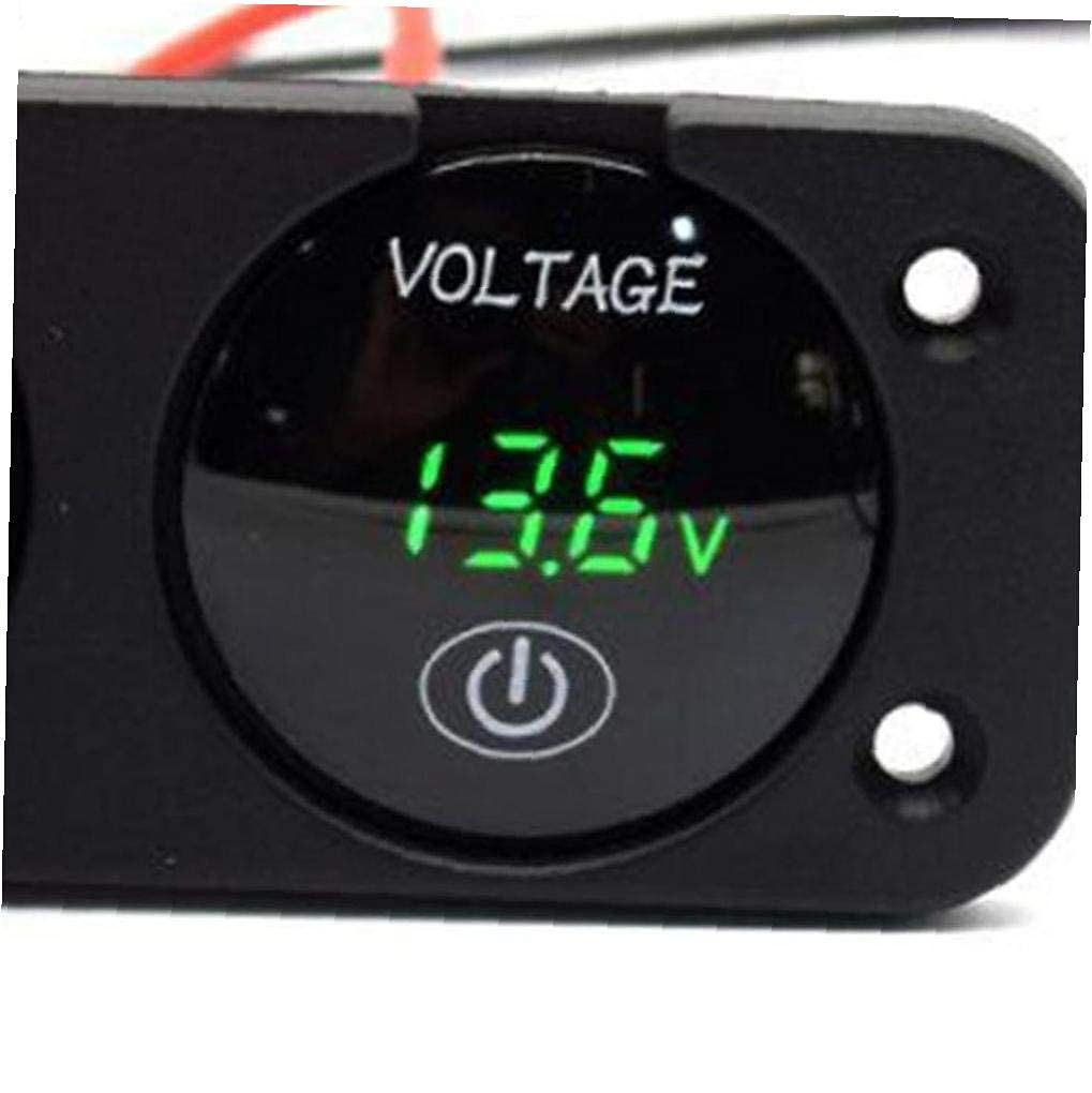 Touch Switch Motorcycle Modified 4.2a Mobile Phone Car Charger Car Modified Usb Voltmeter 12v-24v Charger