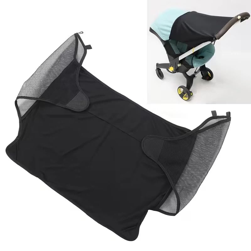 Baby Stroller Sun Protection Screen, Breathable Mesh Sunshade Extension Compatible with Doona Car Seat & Stroller, Canopy Extender for Infant Travel