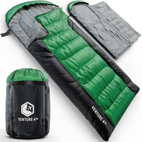 VENTURE 4TH 3-Season XXL Sleeping Bag for Camping & Hiking