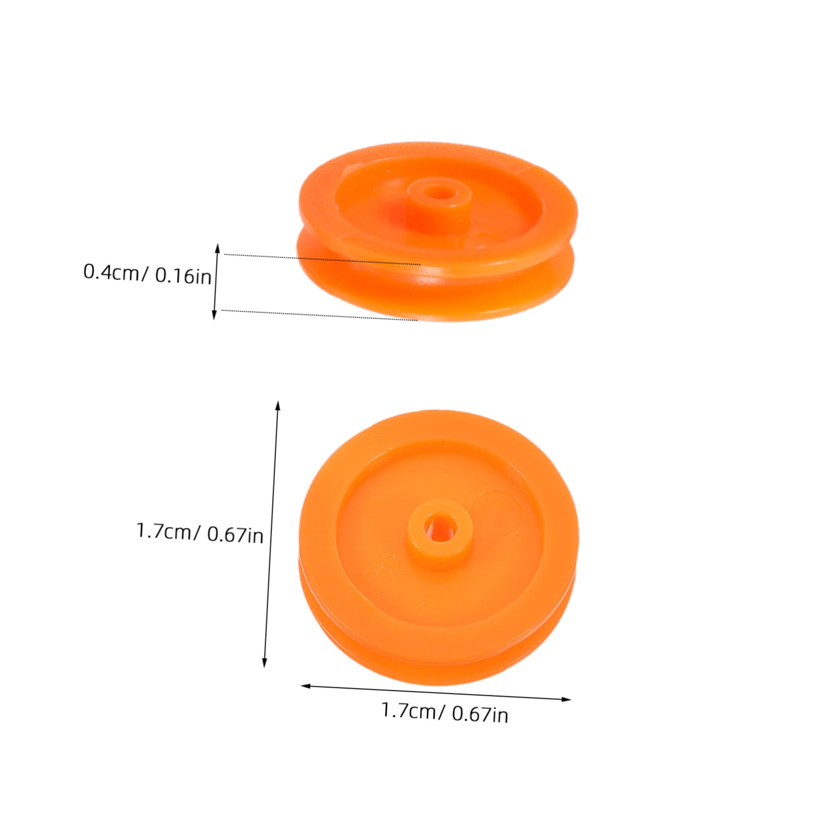 Veemoon 100Pcs Plastic Belt Pulley Mini Gear Motor Wheel for DIY Rc Car Plane Durable Wearable Material for Teaching Mechanics and Engineering