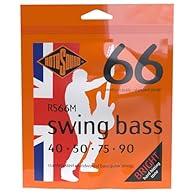 Rotosound Strings for Electric Bass SWING 66 STAINLESS SETS 4-str. RS66M MEDIUM SCALE Stainless MEDIUM Scale 40-90Stainless Steel Stainless Steel, Made in UK Medium scale (30.5"/772mm to 32"/810mm) Since 1966, these Swing Bass strings, perfected by J...