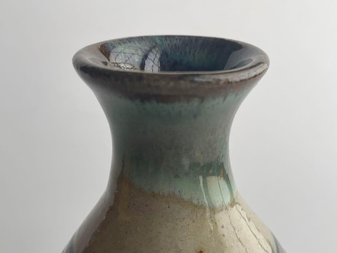 陶芸家 人間国宝 金城次郎 壺屋焼 徳利 酒器 共箱 やちむん 沖縄 魚