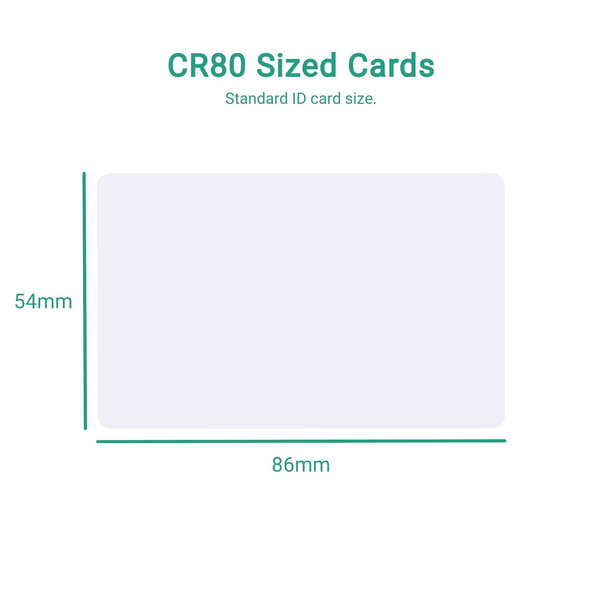 Buy 100 x Dyestar Blank White PVC Cards for ID Card Badge Printing