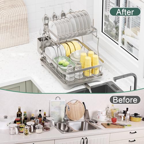 50% Off LIYI Large Dish Drying Rack for Kitchen - Image 7