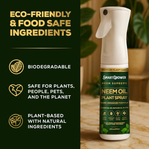 Image of Neem Oil Spray for Plants Botanical Blend Premium Continuous Sprayer - Plant Wash with Natural Essential Oils, Ready-to-Use Plant Mister Spray for Gardens, Houseplants, Indoor & Outdoor - 10 oz