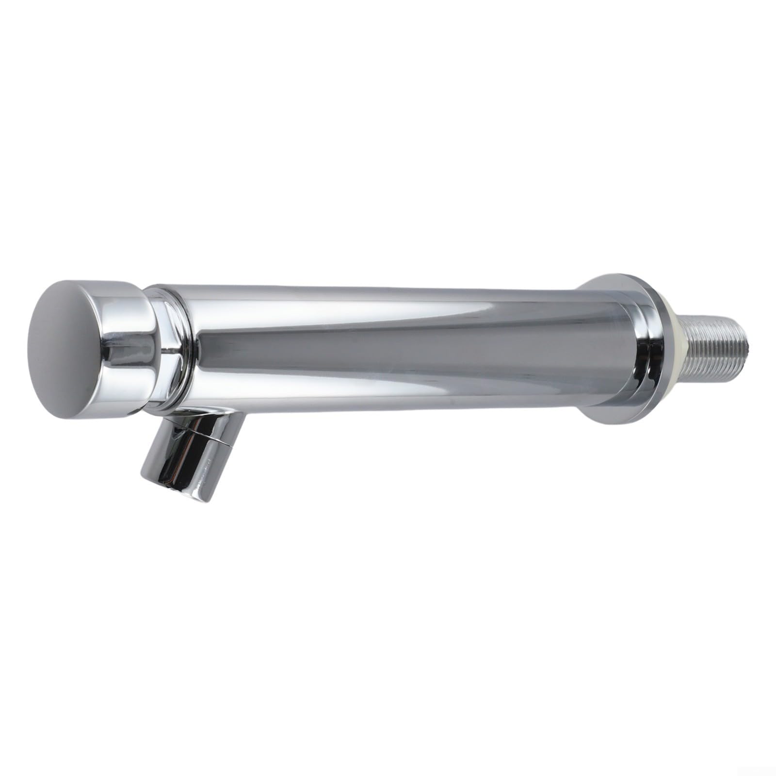 Grifo de presión montado en la pared, grifo de lavabo, todo de cobre frío, válvula de cierre automático de agua, con retardo de 4-8 segundos, conexión estándar de 1/2 pulgada, para fregadero