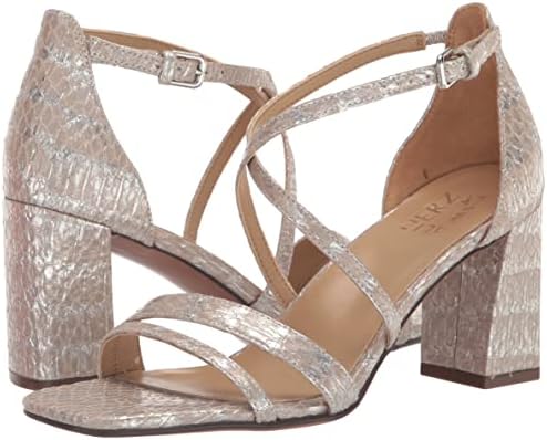 Naturalizer Womens Tiff Dress Sandal Pearl Silver Grey 8.5 W | Image 6