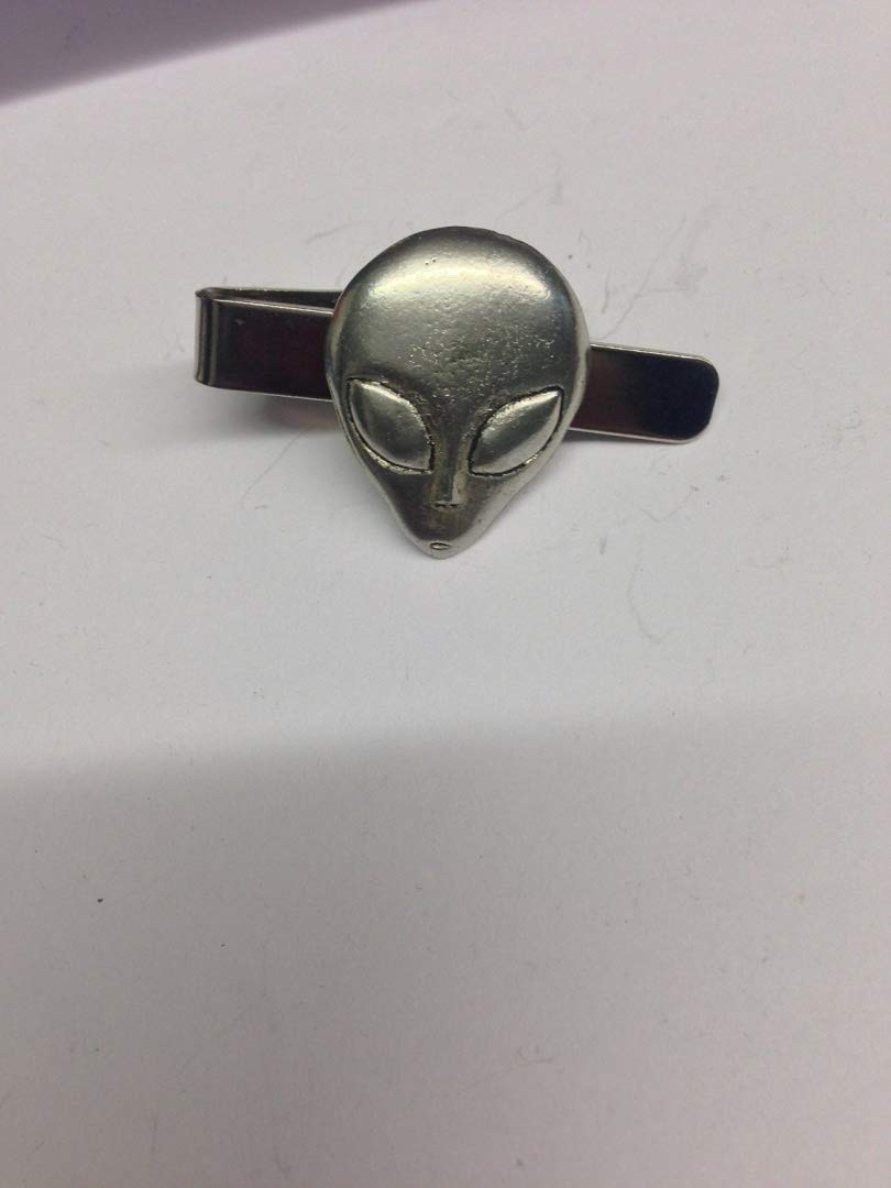 Alien Head PP-G21 English Pewter emblem on a Tie Clip 4cm long