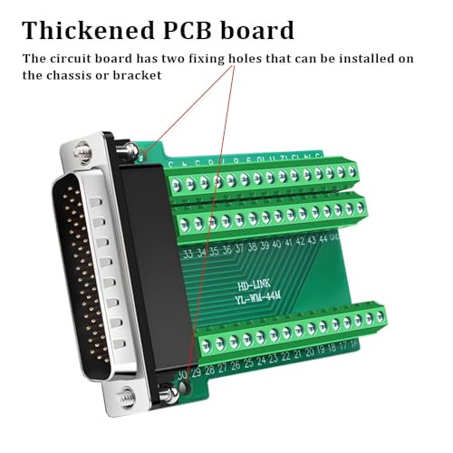 Conector Serial DB44 macho 44 pines, pack x2 miniatura 3