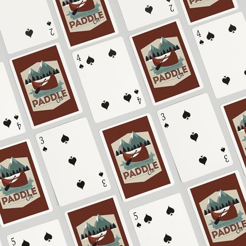 Lantern Press South Bend Indiana Paddle On Naipes Poker miniatura 4