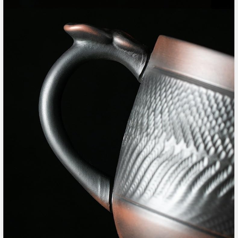 GSOUL Kungfu Tea cup Purple Ceramic Tea Cup Office Separation Brewing Mug With Lid Single Anti-scald Small Tea Cups