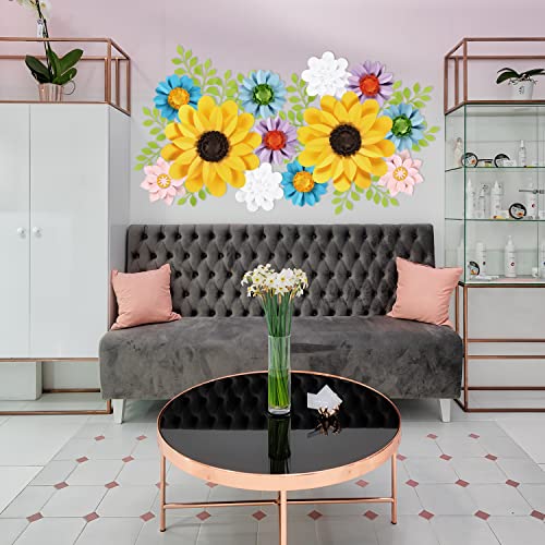 12-Pcs-Floral-Paper-Flowers-Decorations-for-Wall-Monogram-Sign-Decorations-Sunflower-Yellow-3D-Flowers-for-Party-Photo-Backdrops-Classrooms-Walls-Bridal-Shower-Baby-ShowerWedding-and-Birthday 12 Pcs Floral Paper Flowers Decorations for Wall Monogram Sign Decorations Sunflower Yellow 3D Flowers for Party Photo Backdrops Classrooms Walls Bridal Shower Baby ShowerWedding and Birthday