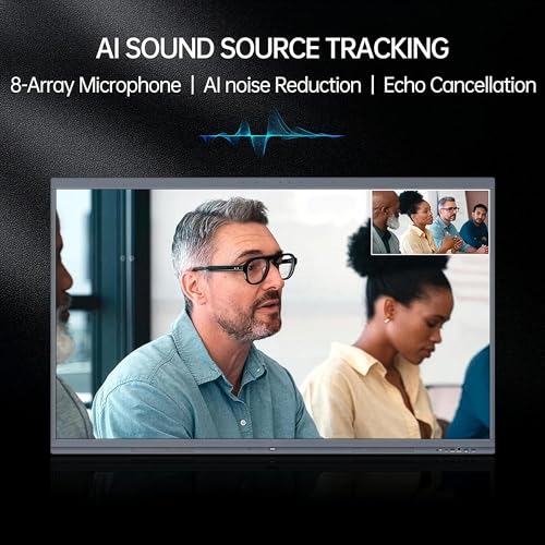 Image of VUTEC 65 Inch Interactive Flat Panel Digital Board with Stand | Ai 4K Ultra HD Android 14 | All-in-One with Microphone | 8 GB RAM 128 GB Storage | Google Enabled Whiteboard | 3 Years Warranty On-Site